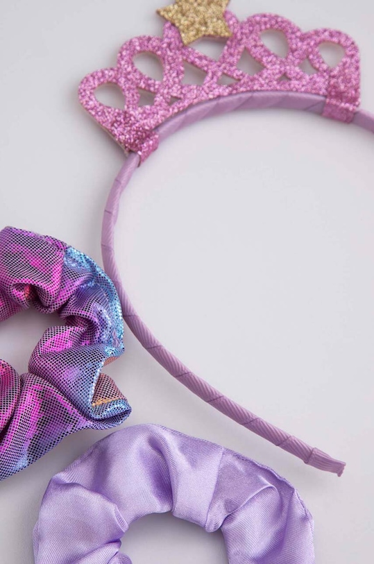 Sada detských ozdôb do vlasov Coccodrillo 3-pak ZC4311601PBJ fialová AW24