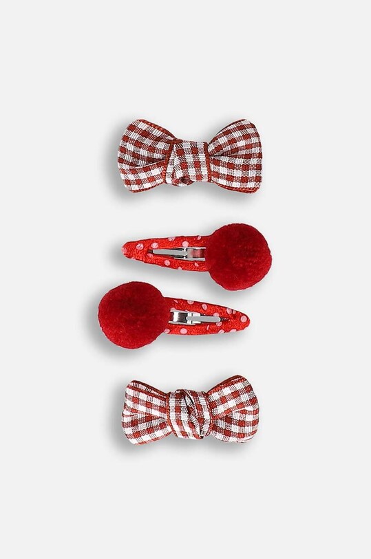 Coccodrillo spinka do włosów dziecięca 4-pack czerwony ZC4311715PBJ