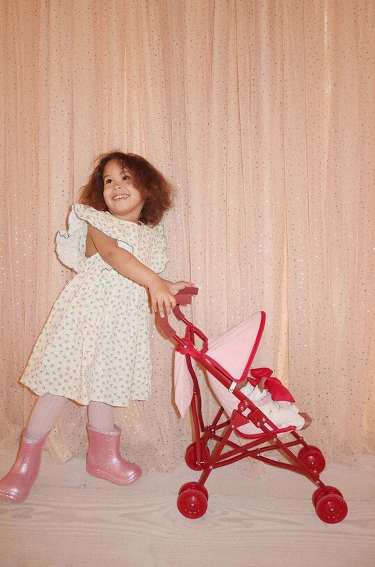 Konges Sløjd cărucior de păpuși ZOE LULU DOLL STROLLER KS101828 roz