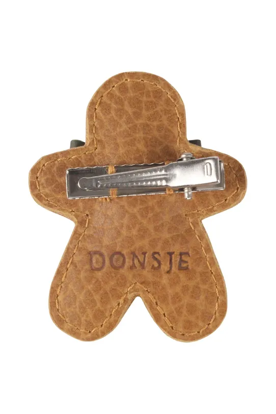 Παιδικό κλιπ μαλλιών Donsje Wonda Hairclip Gingerbread 6009016 καφέ AW24