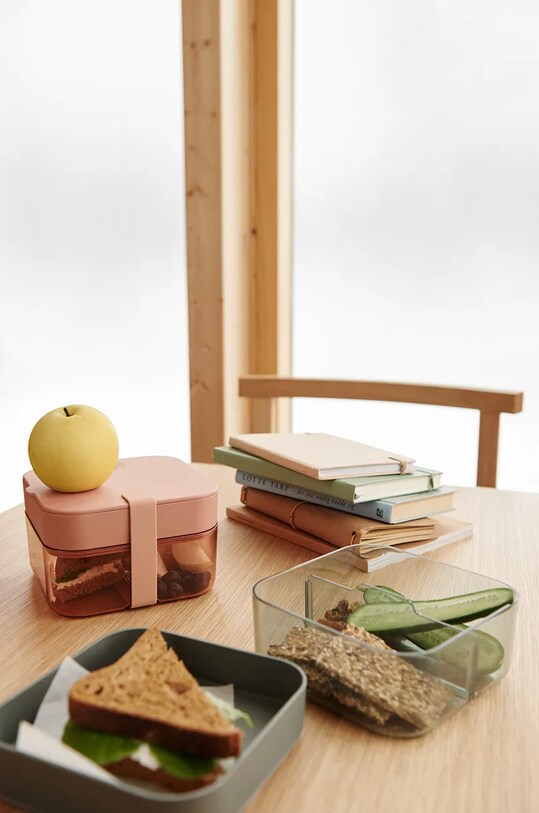 Контейнер для дитячого харчування Liewood Amandine Bento Box LW17399 рожевий