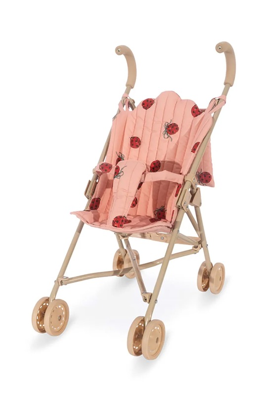 Kolica za lutke Konges Sløjd DOLL LADYBUG GLITTER STROLLER KS102209 roza AW24