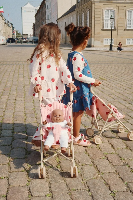 Kolica za lutke Konges Sløjd DOLL LADYBUG GLITTER STROLLER KS102209