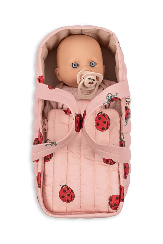 Panenka s nosítkem Konges Sløjd BONNIE DOLL GIFT SET růžová KS102210