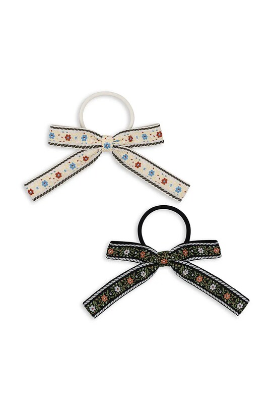 Dětské gumičky Konges Sløjd 2 PACK BOW ELASTIC 2-pack béžová KS101350
