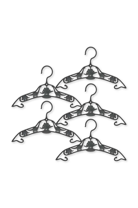 Konges Sløjd wieszak dziecięcy 5 PACK KIDS HANGER DINO 5-pack szary KS100046