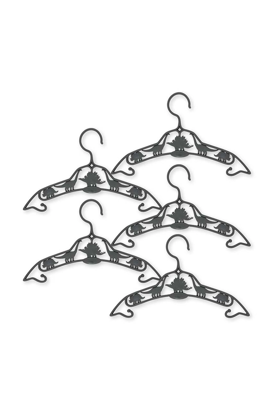 Konges Sløjd wieszak dziecięcy 5 PACK KIDS HANGER DINO 5-pack KS100046 szary AW24