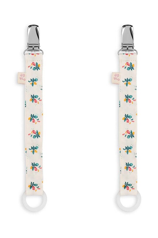 Підвіска для пустушки Konges Sløjd 2 PACK PACIFIER STRAP 2-pack 2 шт бежевий KS101362