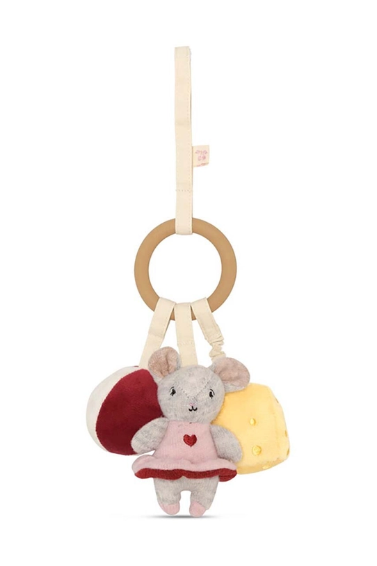 Konges Sløjd pandantiv bebeluș ACTIVITY RING MOUSE KS101382 gri AW24