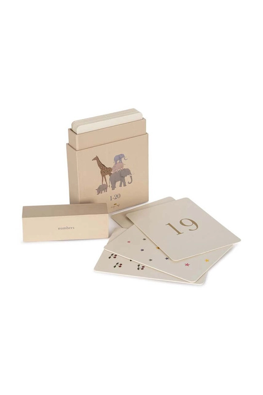 Konges Sløjd karty edukacyjne CARDBOARD LEARNING CARDS FSC Produkt niemowlęcy beżowy KS101449