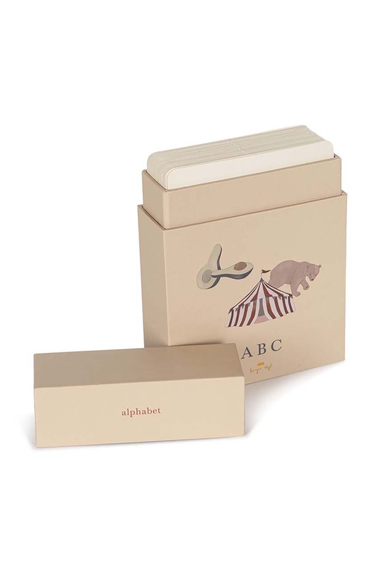 Konges Sløjd cărți educative CARDBOARD LEARNING CARDS FSC bej KS101449