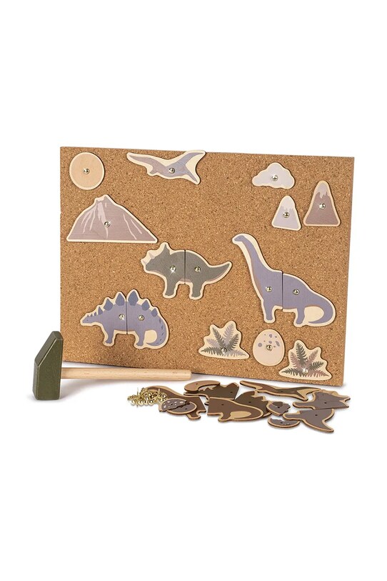 Дитяча іграшка Konges Sløjd CORK HAMMER GAME DINO FSC коричневий KS101466