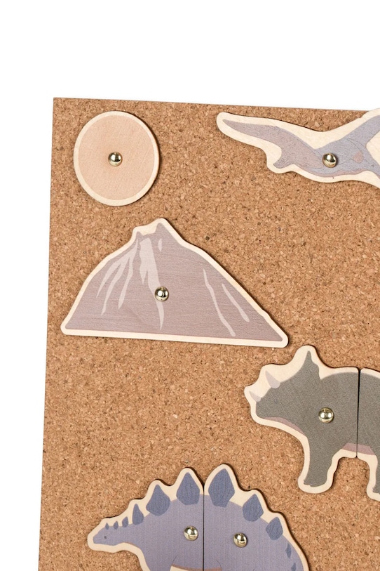 Konges Sløjd jucărie pentru copii CORK HAMMER GAME DINO FSC KS101466 maro AW24