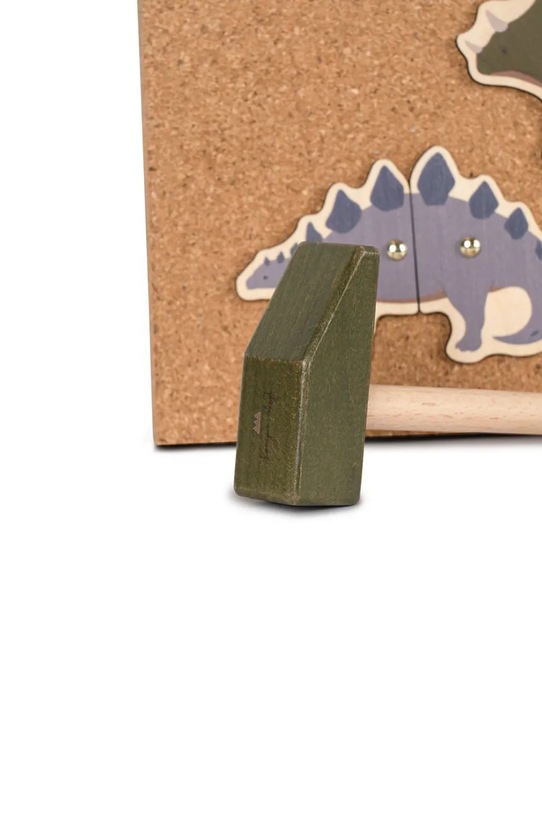 Băieți Konges Sløjd jucărie pentru copii CORK HAMMER GAME DINO FSC KS101466 maro