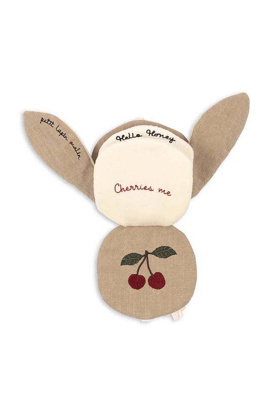 Konges Sløjd zabawka niemowlęca FABRIC BUNNY BOOK beżowy KS101508