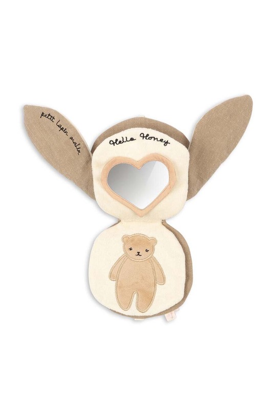 Konges Sløjd zabawka niemowlęca FABRIC BUNNY BOOK beżowy KS101508