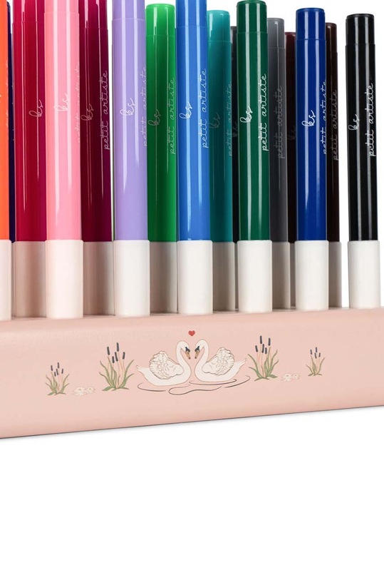 Sada markerov Konges Sløjd MARKERS IN WOODEN BLOCK 24 PCS FSC 24-pak KS101597 ružová AW24