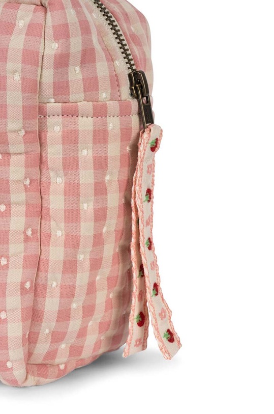 Konges Sløjd kosmetyczka dziecięca SEERSUCKER BIG TOILETRY BAG różowy KS101660