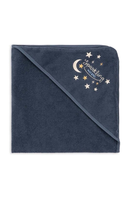 Хлопковое полотенце для младенцев Konges Sløjd TERRY TOWEL GOTS KS101708 тёмно-синий AW24