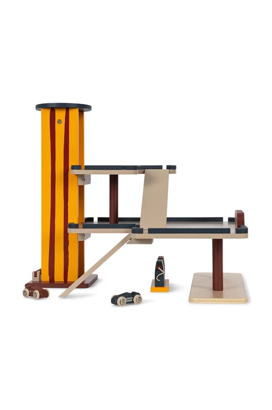 Chlapec Drevená garáž Konges Sløjd WOODEN GARAGE FSC KS101742 béžová