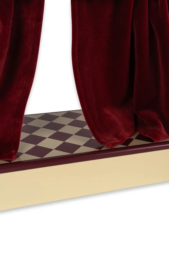 Ξύλινο θέατρο Konges Sløjd WOODEN PUPPET THEATER FSC κόκκινο KS101749