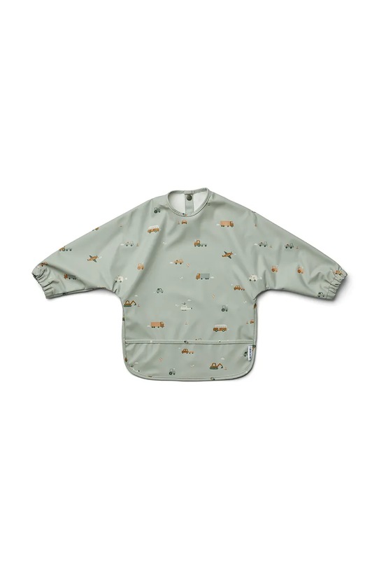 Liewood śliniak dziecięcy Merle Printed Cape Bib zielony LW14782