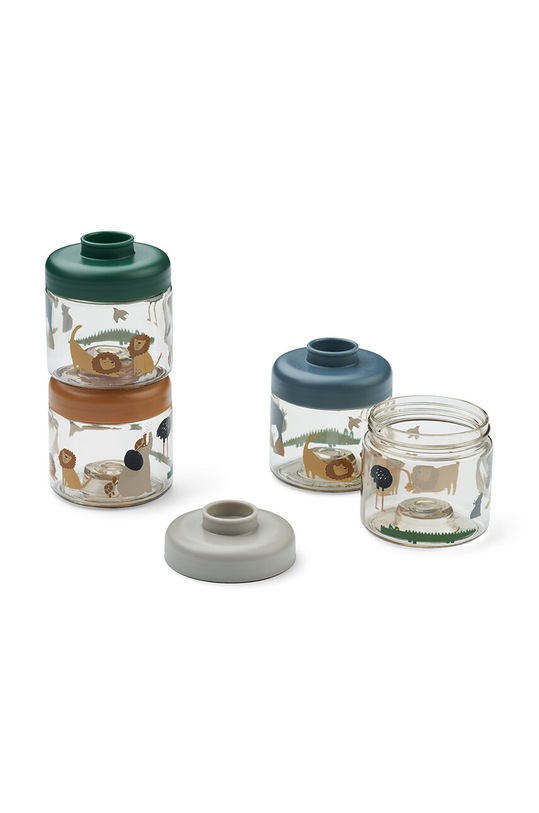 Liewood Dominique Baby Food Boxes 4-Pack 4 шт 4 шт зелёный LW19267