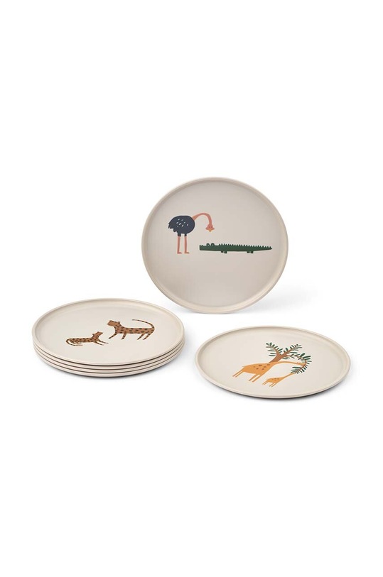 Liewood zestaw talerzy Remco Plate 6-Pack 6-pack biały LW19572