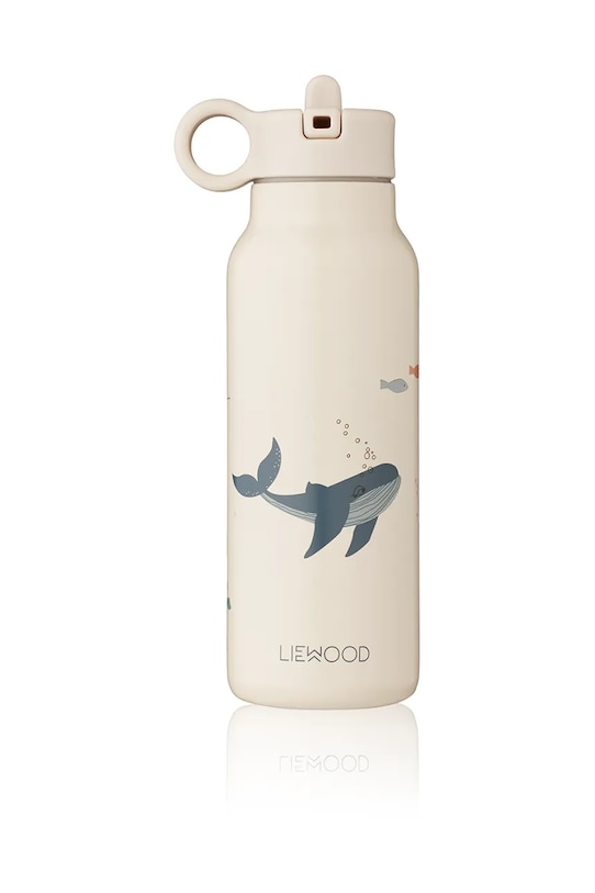 Дитяча термопляшка Liewood Falk Water Bottle 350 ml бежевий LW19617