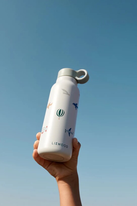 Дитяча термопляшка Liewood Falk Water Bottle 350 ml сірий LW19617