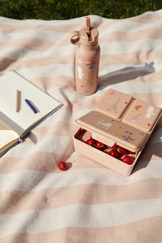 Хлопчик Дитяча термопляшка Liewood Falk Water Bottle 350 ml LW19617 рожевий