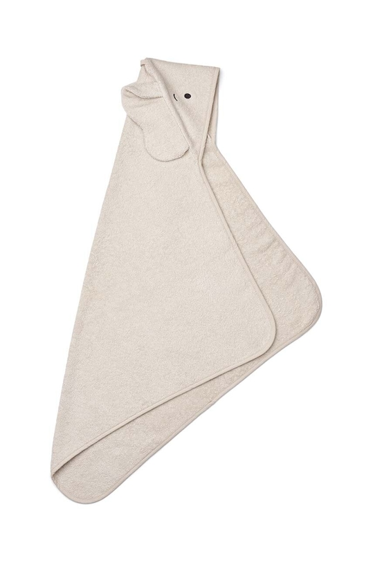 Băieți Liewood prosop din bumbac pentru bebeluși Albert Elephant Hooded towel LW19623 bej