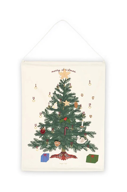 Адвент календарь для детей Konges Sløjd CHRISTMAS CALENDAR DECORATION KS101923 бежевый AW24