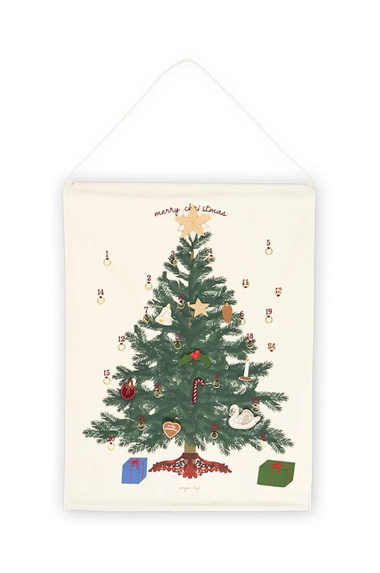 Konges Sløjd calendar de advent pentru copii CHRISTMAS CALENDAR DECORATION KS101923 bej AW24