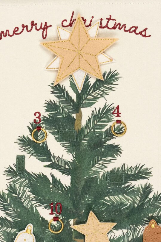 Мальчик Адвент календарь для детей Konges Sløjd CHRISTMAS CALENDAR DECORATION KS101923 бежевый