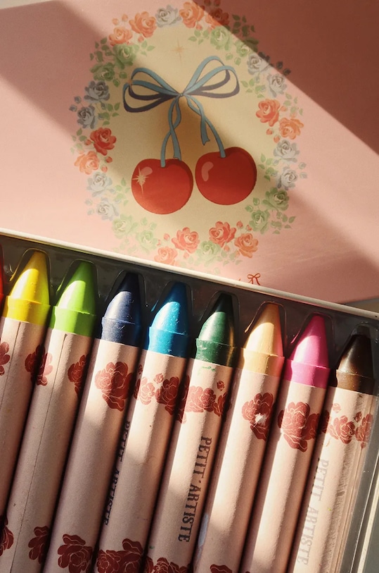 Κηρομπογιές Konges Sløjd CRAYONS BEES WAX 10 PCS 10-pack ροζ KS101939