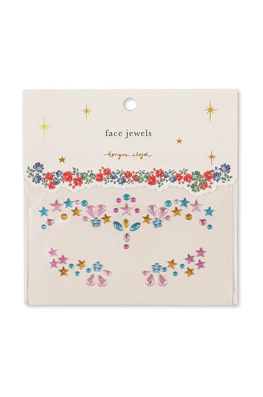 Samolepky na obličej Konges Sløjd FACE JEWELS růžová KS101966