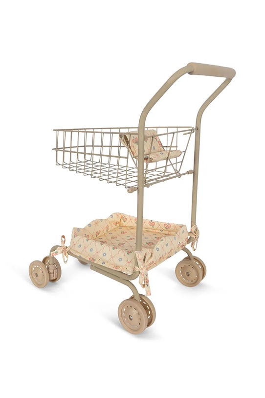 Κοριτσίστικα Παιδικό καροτσάκι Konges Sløjd KIDS SHOPPING CART KS102012 μπεζ
