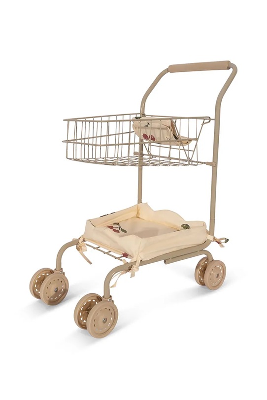 Kolica za lutke Konges Sløjd KIDS SHOPPING CART bež KS102012