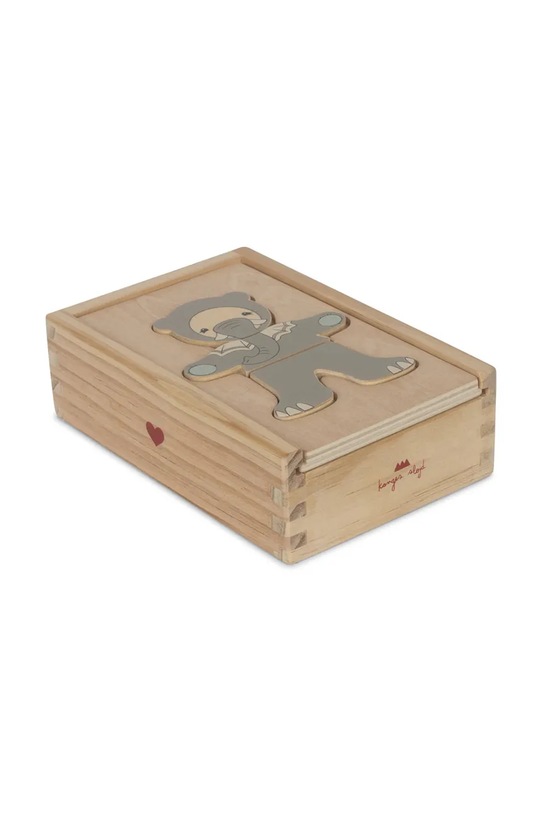 Konges Sløjd puzzle-uri din lemn WOODEN TEDDY DRESS UP ANIMALS FSC bej KS102152