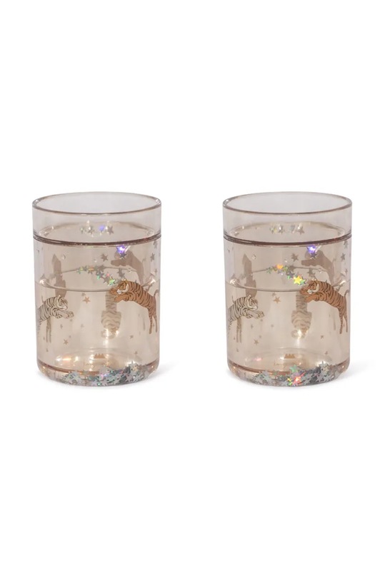 Комплект чаши Konges Sløjd 2 PACK GLITTER CUPS (2 броя) KS101851 бежов AW24