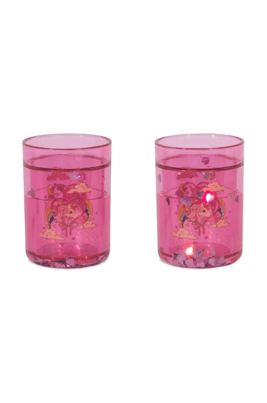 Sada hrnků Konges Sløjd 2 PACK GLITTER CUPS 2-pack KS101851 růžová AW24