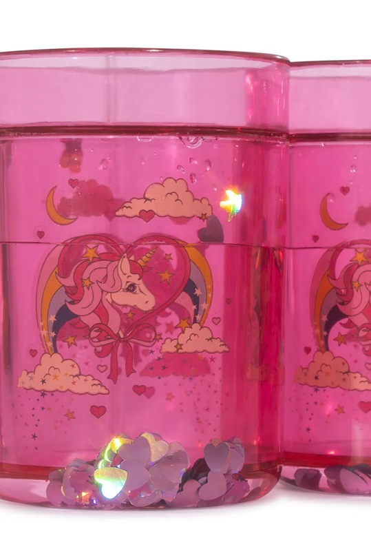 CHLAPEC Sada hrnků Konges Sløjd 2 PACK GLITTER CUPS 2-pack KS101851 růžová