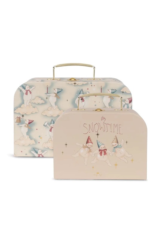 Konges Sløjd valiză pentru copii 2 PACK SUITCASE FSC 2-pack bej KS101860