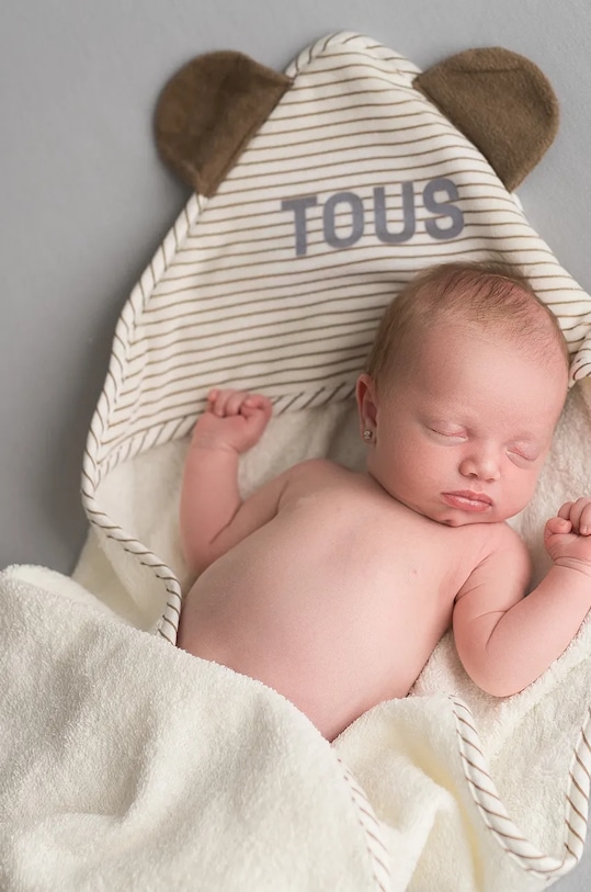 Tous ręcznik bawełniany niemowlęcy Classic beżowy Classic.2113