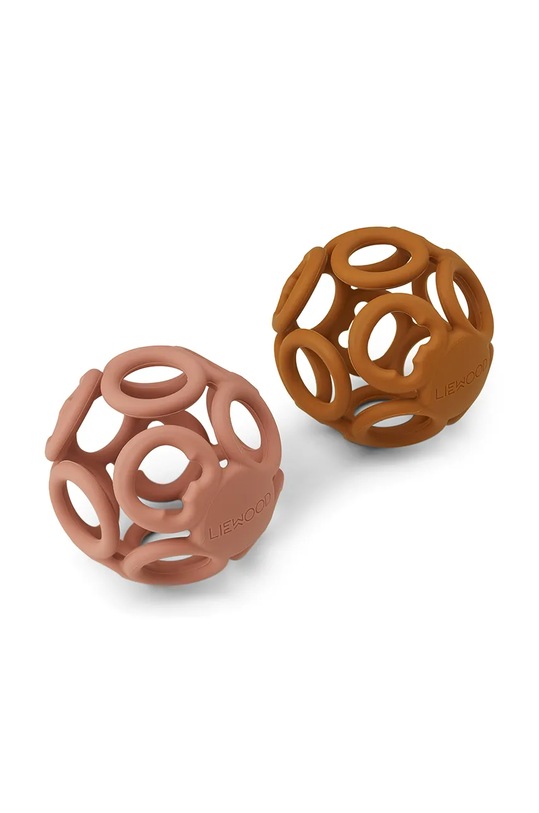 Kousátka pro miminka Liewood Jasmin teether ball 2-pack 2-pack 2-pack oranžová LW12943