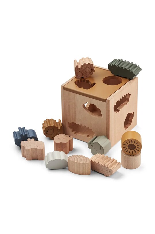 Liewood separator pentru copii Gary puzzle cube LW14392 bej AW24