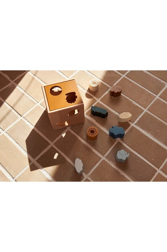 Băieți Liewood separator pentru copii Gary puzzle cube LW14392 bej