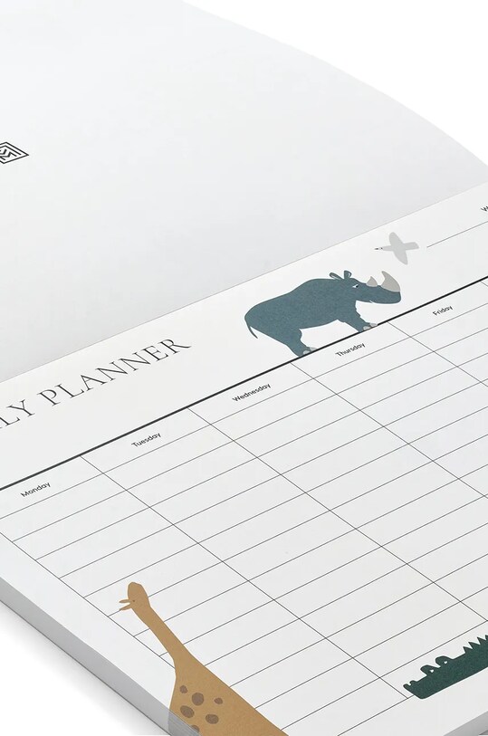 Εβδομαδιαίο ημερολόγιο Liewood Kirby weekly planner LW17911 λευκό AW24