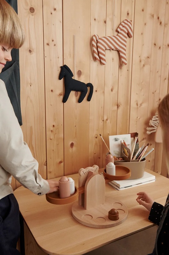 Liewood dekoracja Waka Horse Mobile 3-pack różowy LW18139